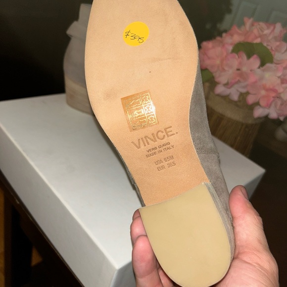 VINCE Harriet Limestone Suede Ankle Boots (SIZE 6.5) - Picture 4 of 4